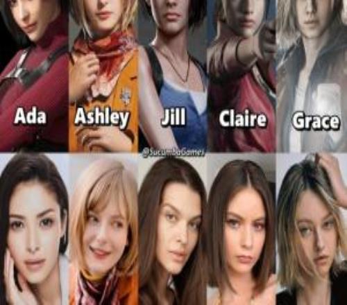 卡普空這審美還真不賴！卡普空旗下人氣游戲角色對(duì)比真人臉模