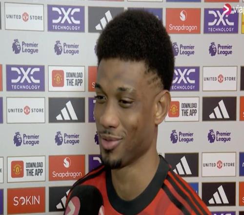 阿马德:没赢球我不开心,但我们还是接受这一分