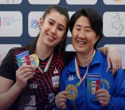 乒坛传奇！53岁王楠前队友联手24岁女儿夺冠：入籍意大利四战奥运