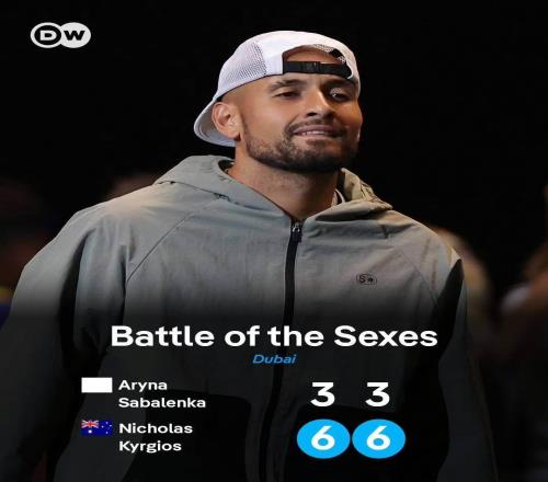 薩巴慘敗輸?shù)粜詣e大戰(zhàn)，網(wǎng)友笑稱椰子特意控分男女網(wǎng)球是兩項運(yùn)動