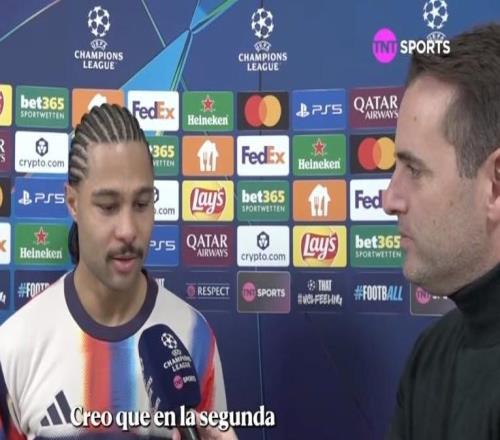 格纳布里:我在欧冠已经很久没进球了,很高兴今天打破进球荒