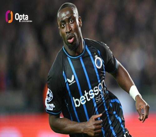 打破小贝纪录,布鲁日前锋福布斯是欧冠对巴萨传射最年轻球员