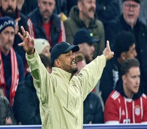 在場邊抗議吃黃，孔帕尼因累計黃牌將在歐冠半決賽首回合停賽