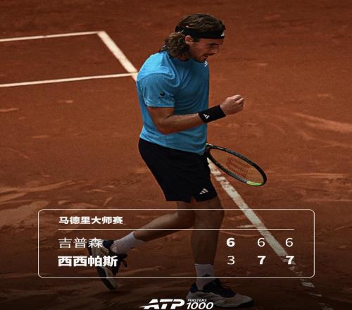 马德里首轮险胜的西西帕斯期待在红土扭转颓势