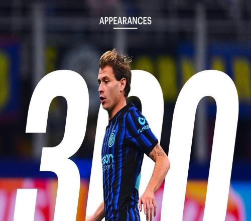 今日对阵那不勒斯,巴雷拉迎国米生涯第300场比赛