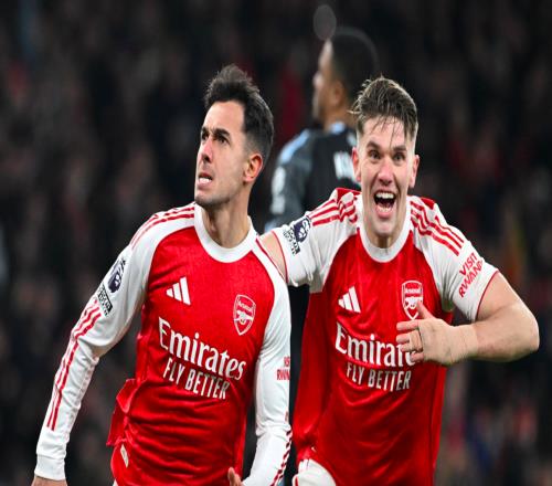 41终结维拉11连胜!阿森纳5分领跑锁定半程冠军特罗萨德传射