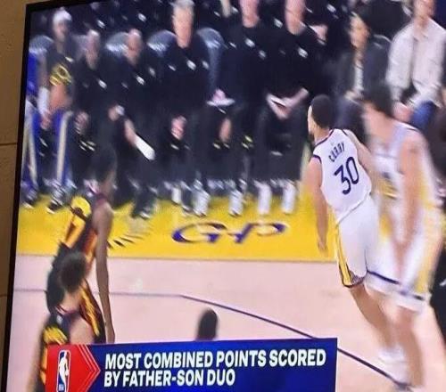 詹姆斯父子VS庫里父子！差3810分，能追上嗎