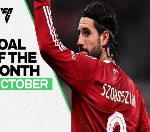 官方:索博对法兰克福远射贴地斩当选利物浦10月最佳进球