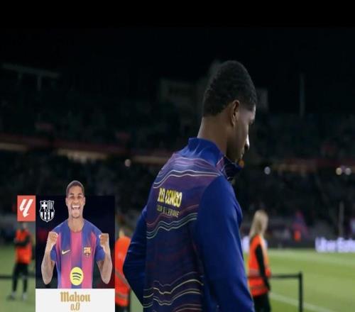 打入一球,拉什福德当选巴萨vs埃尔切全场最佳球员