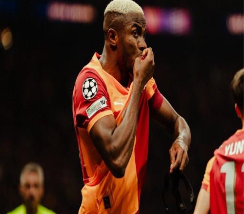 奥斯梅恩连续七场欧战比赛破门,刷新加拉塔萨雷队史纪录