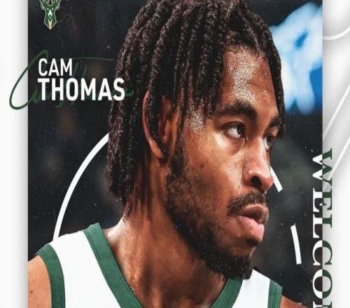 后场强援,官方:卡梅隆托马斯加盟雄鹿