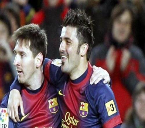 比利亚:梅西是世界上最好的球员,我从没见过能和他相比的人