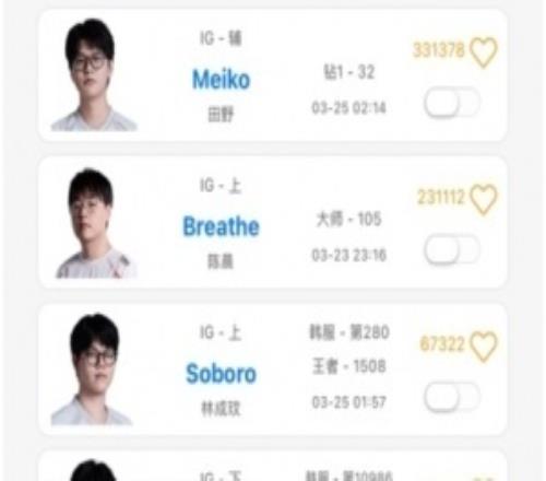 OBGG更新，將呼吸哥歸入iG隊列！