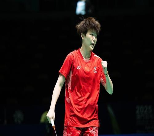 恭喜！中国女羽24岁战将崛起进决赛争冠：追赶陈雨菲王祉怡