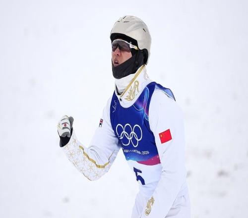 王心迪獲得米蘭冬奧會自由式滑雪男子空中技巧冠軍