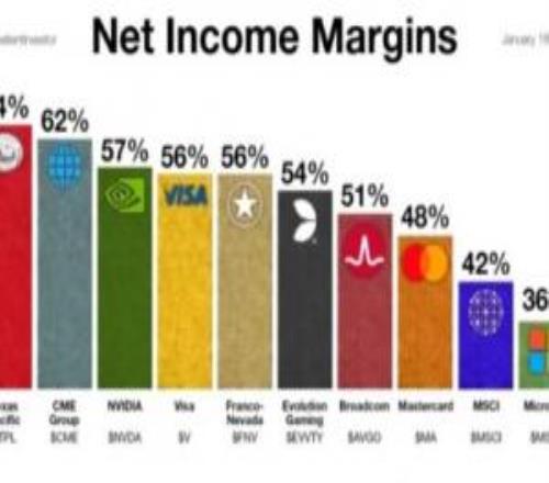 外媒公布全球最赚钱的十大公司英伟达仅第三