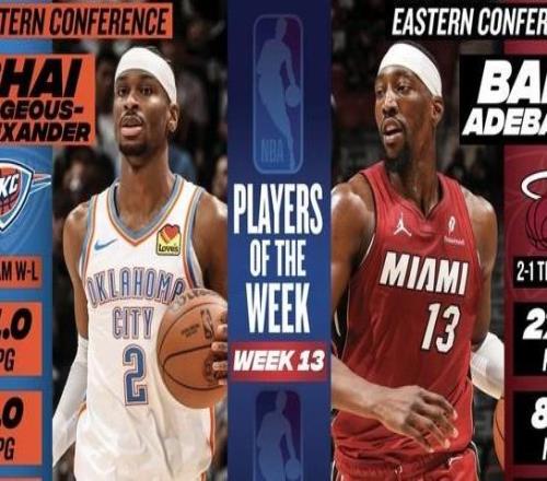 周最佳球員：西部亞歷山大東部阿德巴約