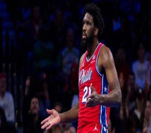 恩比德被罚5万美元!打成2+1后做不雅手势大帝回应裁判也该罚