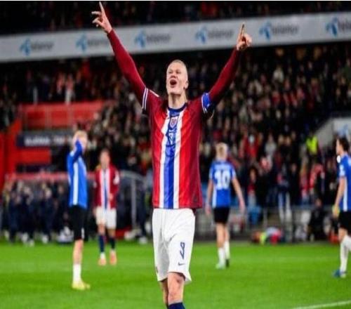 2025年哈兰德10次头球破门追平个人纪录,各大联赛仅次于凯恩