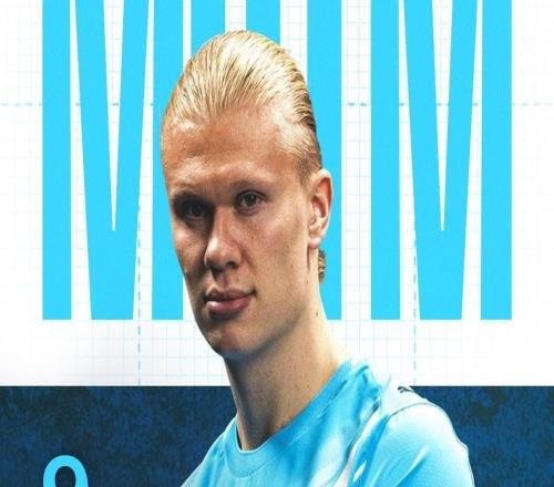 梅开二度,哈兰德当选曼城vs伯恩茅斯英超官方&队内全场最佳