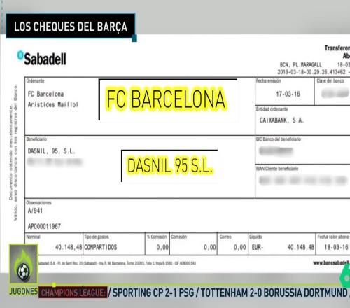 西媒：銀行文件顯示巴薩17年間共向內(nèi)格雷拉支付840萬(wàn)歐元