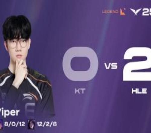 兩局合砍20220的恐怖戰績！Viper拿下HLE對陣KT系列賽MVP