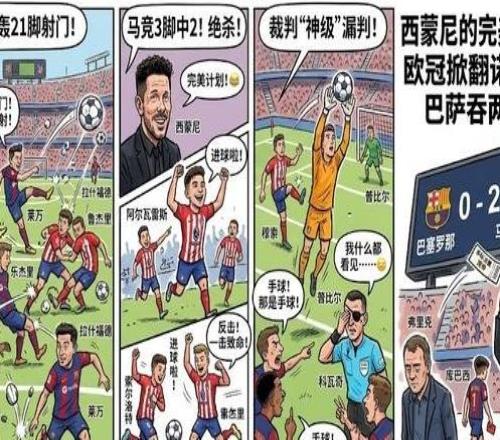 狂轟21腳吞兩蛋！巴薩遭馬競掀翻，裁判神級誤判引眾怒