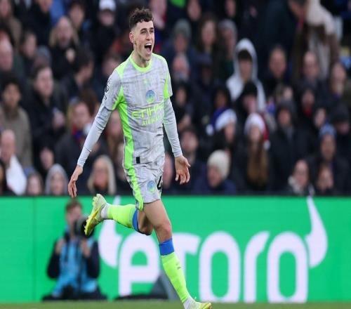 福登本赛季各项赛事进球上双，英超数据已追平上赛季