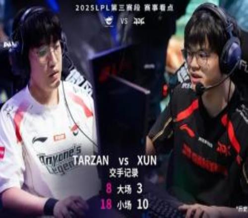 不是一个级别TarzanvsXun交手记录：大场83小场1810