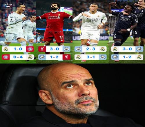 瓜帅执教生涯4次欧冠淘汰赛被双杀,其中3次是对阵皇马