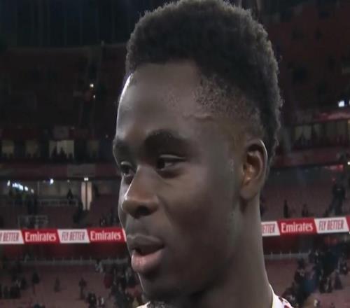 薩卡：我們知道今天只需要完成任務，很高興我們做到了