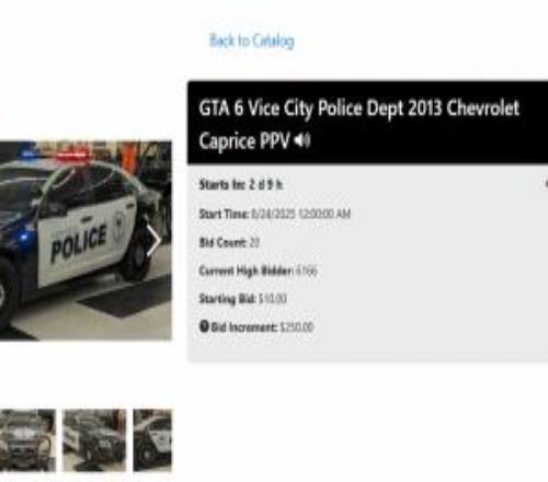 起拍價10美元！《GTA6》掃描原型警車被拍賣