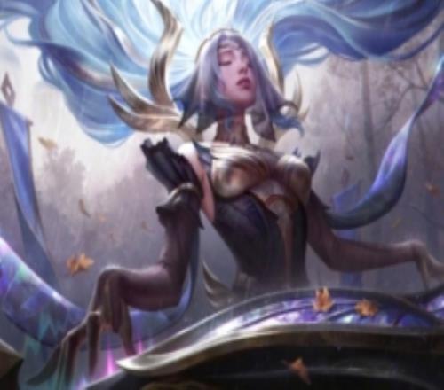 至臻安魂曲娑娜皮肤展示：基础技能伴随着七彩的玻璃碎片特效