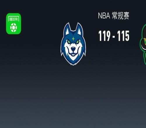 NBA战报:森林狼119115凯尔特人,杰伦布朗空砍41分