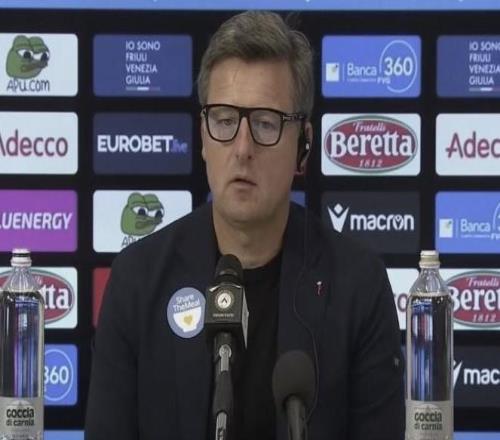 乌迪内斯主帅:13的结果让我很不满意,尊重裁判对点球判罚