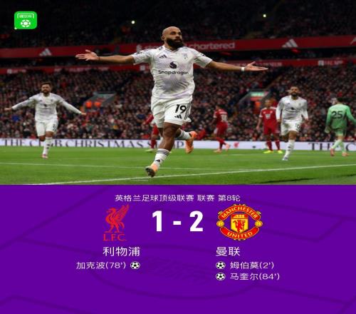 劍南春曼聯(lián)客場(chǎng)21利物浦，馬奎爾制勝，加克波破門+三中柱