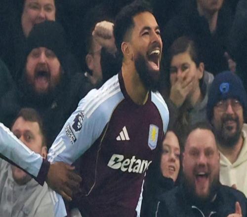 道路近12粒英超进球全都出现在维拉公园球场,创造联赛纪录