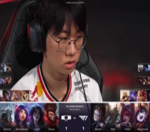 T1对阵DK第三局BP：Doran末选凯南SMK维克托打Faker发条