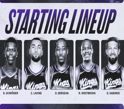 干哪来了1米91的威斯布鲁克将担任国王首发大前锋客战掘金