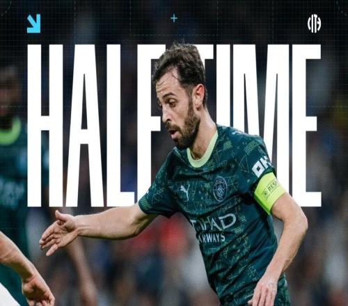 不在状态,曼城队史第二次在欧冠半场落后3球