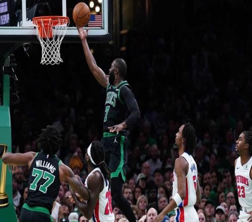 大逆轉，凱爾特人以117114險勝底特律活塞，終結了對手的13連勝