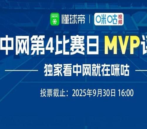 懂球帝X咪咕中網第四比賽日最佳球員評選：鄭欽文入選，辛納在列