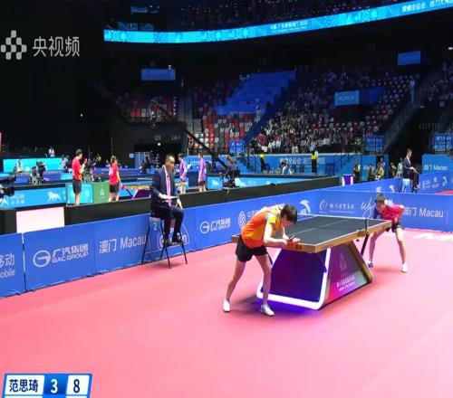 全運會乒乓球女單：衛冕冠軍王曼昱43險勝範思琦，晉級16強