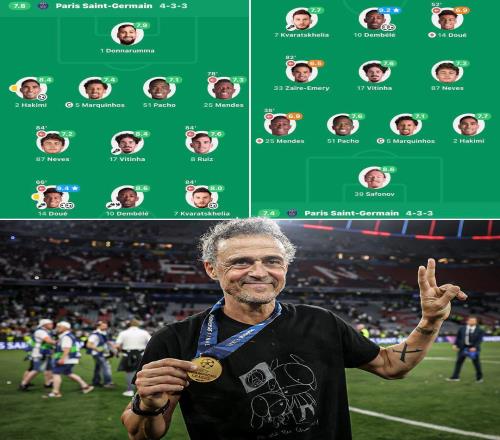 恩裏克複製粘貼歐冠決賽陣容，這操作能連幹兩年