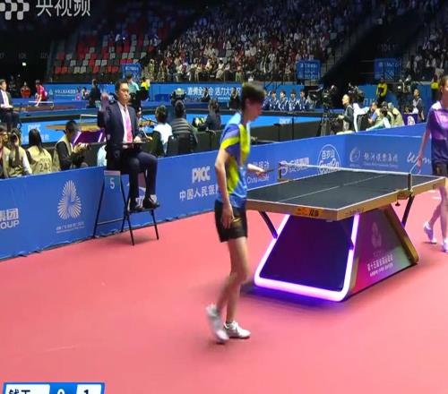 王曼昱41战胜钱天一,晋级全运会乒乓球女子单打八强