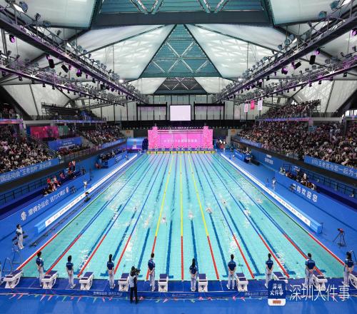 泳池逐浪群星闪耀!全运游泳回眸半程水中镜象