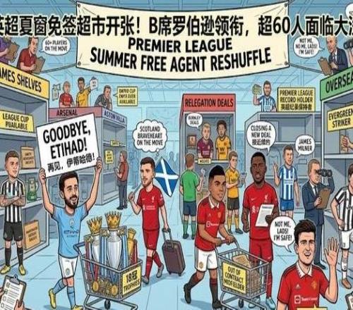 英超夏窗免簽超市將開張！B席羅伯遜領銜，超60人待伯樂發掘