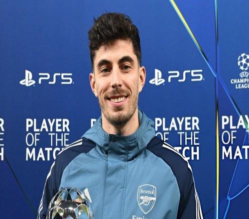 传射建功,哈弗茨当选欧冠全场最佳球员