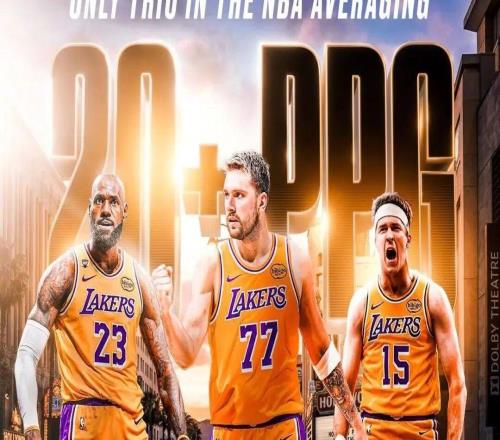 赛季唯一三名球员场均20+!这就夯起来了