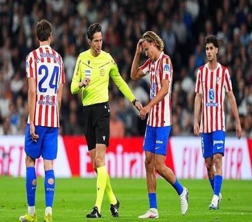 马竞官方抗议马德里德比判罚:飞身踢人不是犯规跳水也不吹